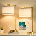 Fully Adjustable USB Port Nightstand Lamp for Office