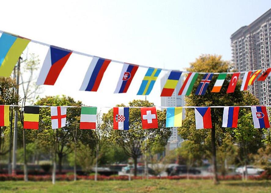Countries bunting flag