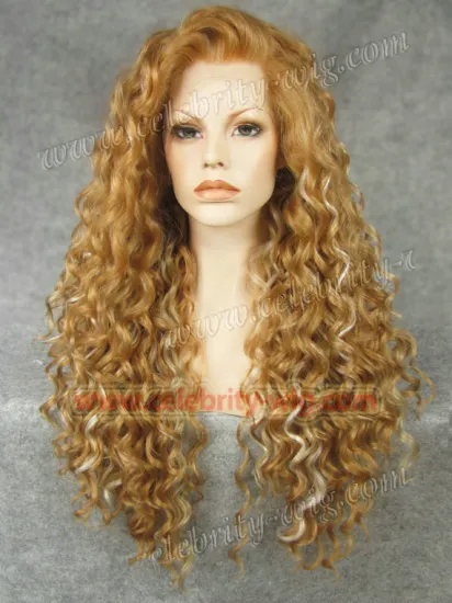 Long Blonde Highlighted Drag Queen Rupaul Synthetic Lace Front Wig