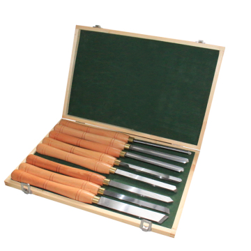 8-Pieces HSS Wood Turning Tools Lathe Chisel Set with Walnut Handle