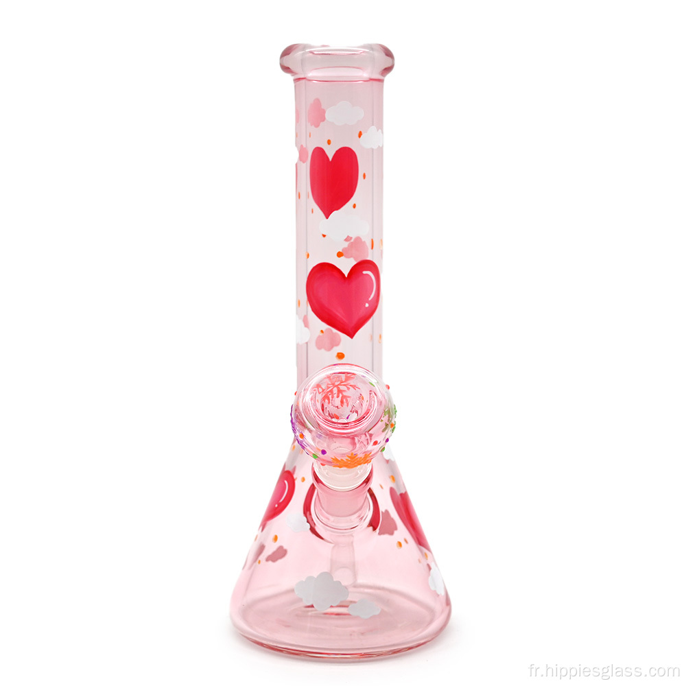 Amour rose Valentin de la Saint-Valentin 3D Bong