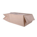 kraft paper with valve side gusset ziplock bag