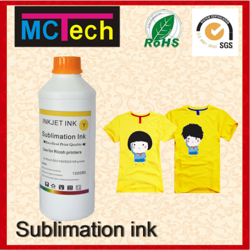 Original quality sublimation press dye sublimation ink for Ricoh printer