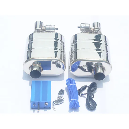 Universal Variable Size Valve Control Exhaust Cutout Muffler with Vacuum Pump
