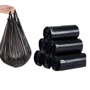 Bolsa de basura de plastico Biodegradable bote de basura de alta resistencia HDPE color negro