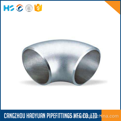 Codo de acero inoxidable Horario 40 304L / 316L