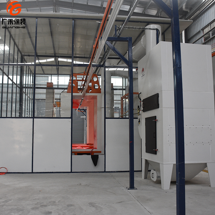 Aluminum profile powder coating machine