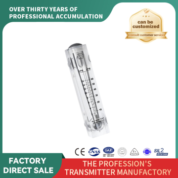Panel flow meter liquid water float rotor