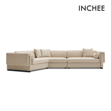 Dễ dàng làm sạch vải ghế sofa góc trắng