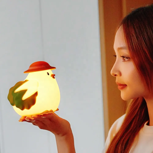 Мультфильм силикон похлопал детские ночные свет