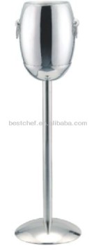 stainless steel French Double wall wine bucket with stand