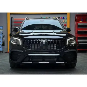 PP Plastic Front Bumper Rear Bumper with Grille for Mercedes-Benz GLB Class X247 2020-2022 - Body Kit Upgrade to GLB35 AMG