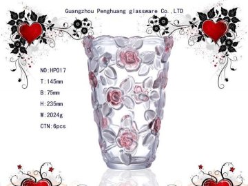 Wedding, Party Decoration Painting, Clear Color Flower Personalized Glass Vase / Vases