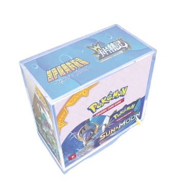 Clear Acrylic Case Display for Huasheng Japanese Pokemon Cards Booster Box