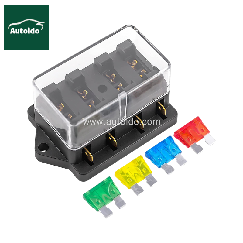 4Way Fuse Block Box Holder Negative Circuit