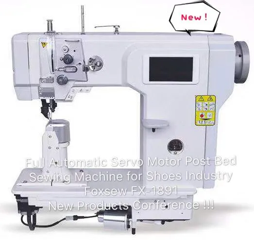 Fully Automatic Post Bed Sewing Machine with Servo Motor