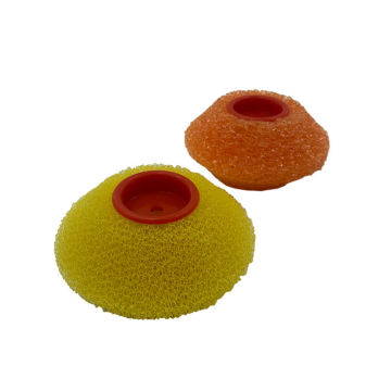 Yellow Round Odor-Absorbing Scrubbers and Sponges for Fish Tank Filters and Dishes