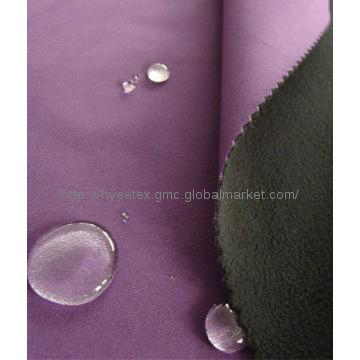 Stretch waterproof and breathable bonded TPU softshell fabric