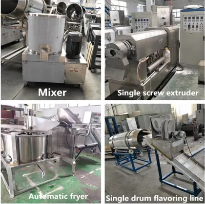 3D Bugles Pellet Snack Manufacturing Equipment Line