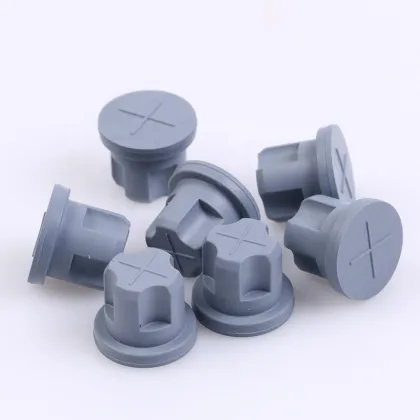 Pharma Grade Bromobutyl Rubber Stoppers - 27mm Grey Color for Infusion Bottle Use