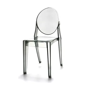Clear crystal plastic dining chair with great price