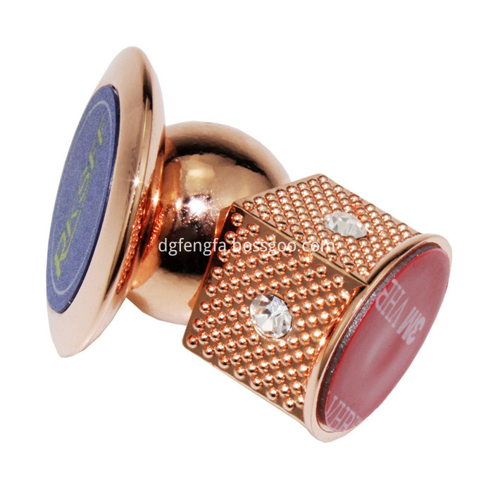 Rose Gold Magnetic Phone Holder With Diamond