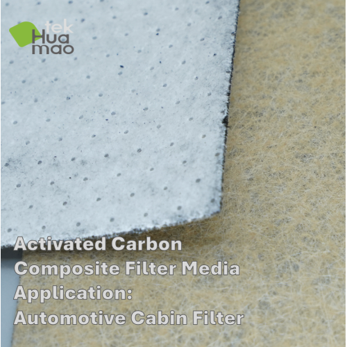 Médias de filtre à cabine en carbone activé en coton électrostatique