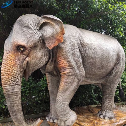 Model gajah animatronik ukuran 2.2m untuk dijual