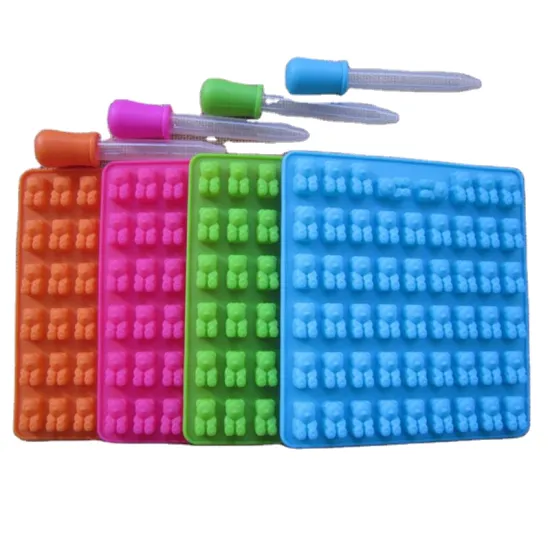 Silicone Gummy Bear Chocolate Mold Quality DIY Mini Tray Candy Maker Ice Moul