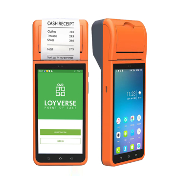 5.5 Inch 4-Core Android Handheld POS Printer - Mini POS System for Sale