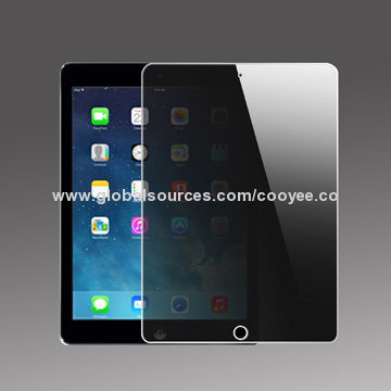 Anti-spy Tempered-glass Screen Protector for iPad Air,9H, Two-way, 0.33MM, 4 to 5m Distance