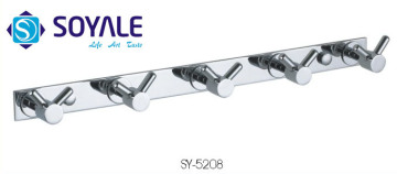 Brass Material 5 Towel Hook with Chrome Finishing Sy-5208