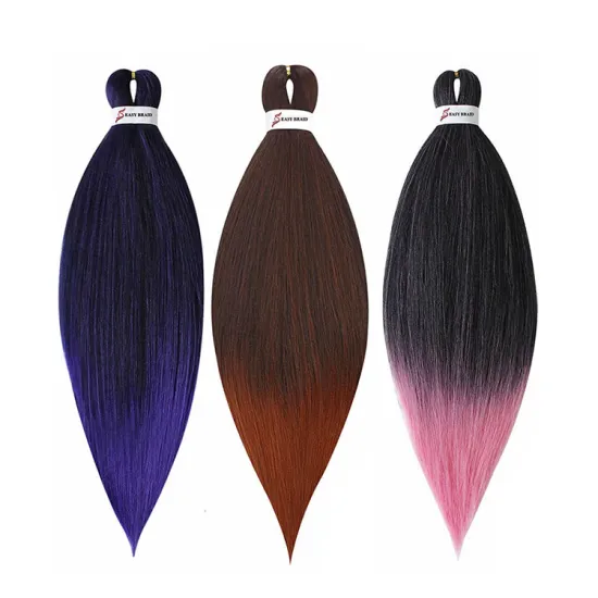 hot selling pre stretched braiding hair crochet twist braids synthetic hair Braiding