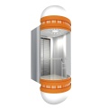 Golden Etching Capsule Elevator for Passenger Lifts