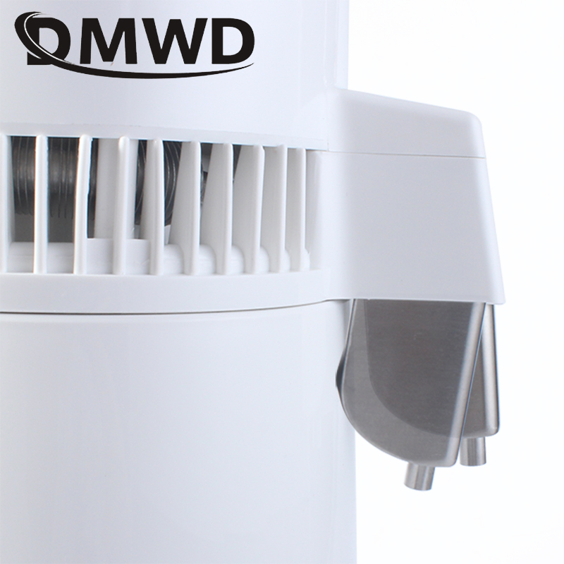 DMWD Pure Water Distiller 4L Dental Distilled Water Machine Filter Stainless Steel Electric Distillation Purifier Jug 110V 220V