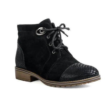 faux suede fur genuine leather flat shoes