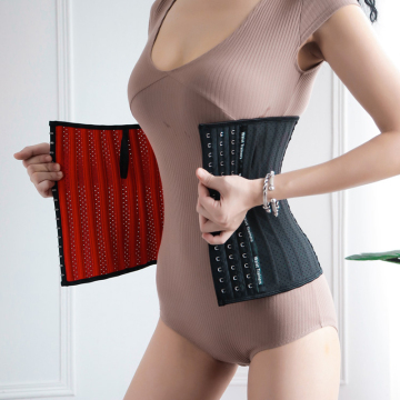 9 Steel Bone Women Latex Waist Trener Pas