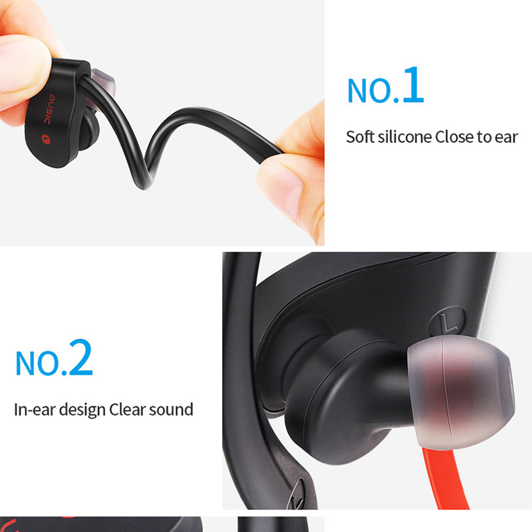 Bluetooth In-ear wireless sport training headphone ear hook headset