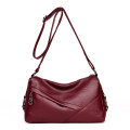 Hot red color fashion bucket lady bags