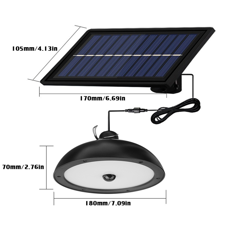 Solar Powered Motion Sensor Street Lamp