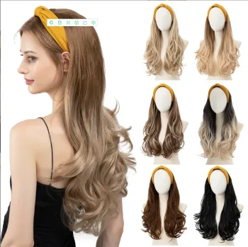 High-Quality Natural Blonde Long Curly Shoulder Length Heat-Resistant Synthetic Wig with Bangs for Women