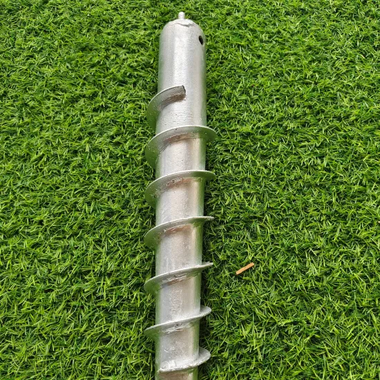 Weighted Light Duty Ground Screw Anchor for PV Mounting, Solar Steel Structures with Ground Screw