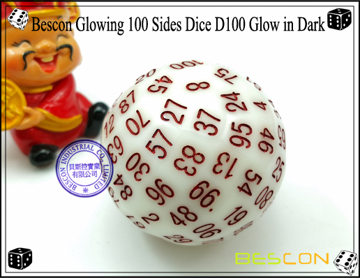 Bescon Glowing 100 Sides Dice D100 Glow in Dark-2