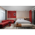 Dormitorio del hotel muebles combinados de madera maciza
