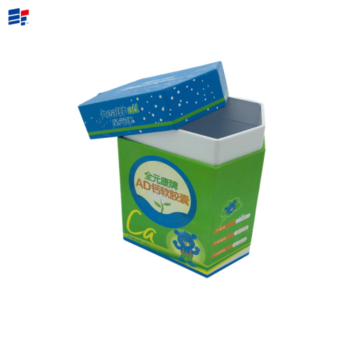 Color irregular shape snack paper box