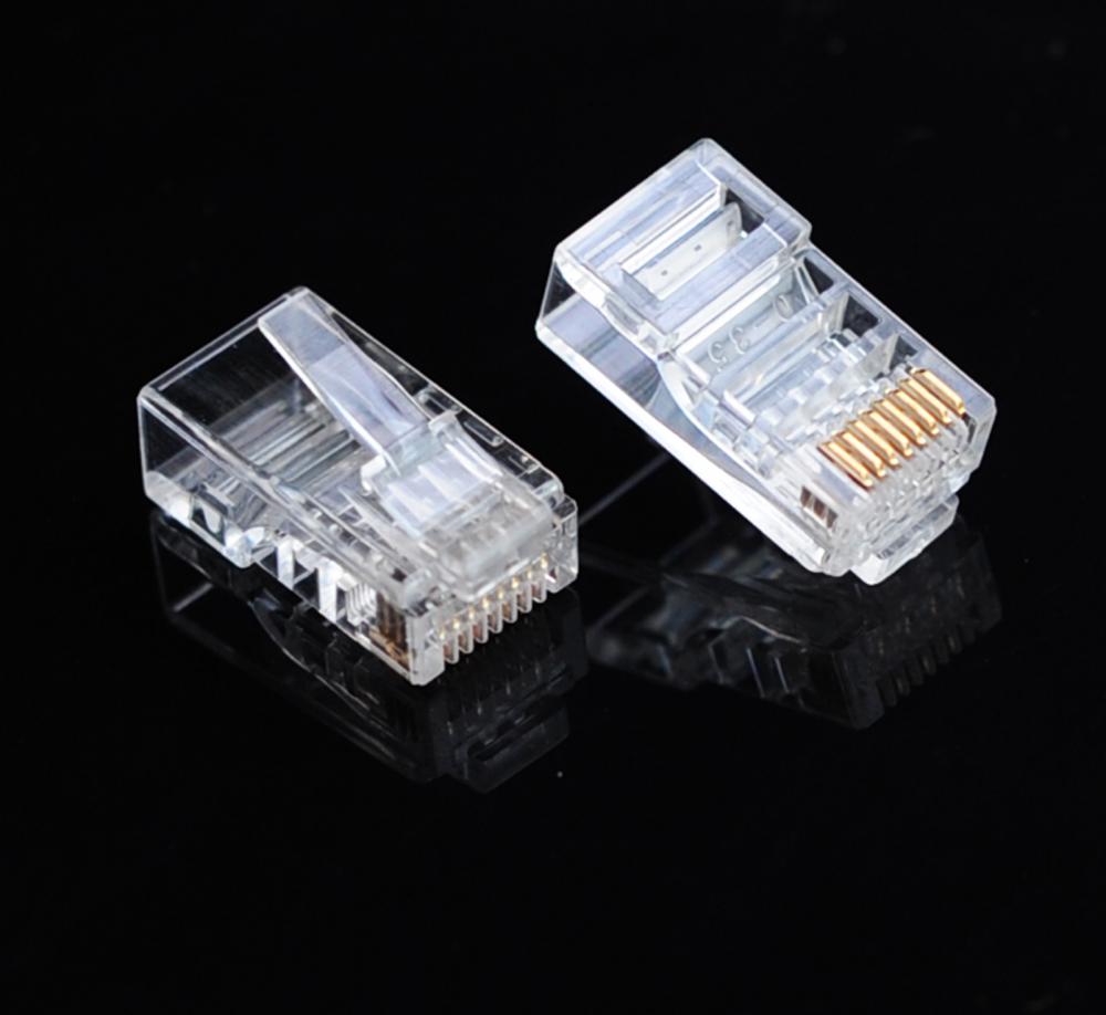 منفذ RJ45 Cat 5E تجعيد التوصيل