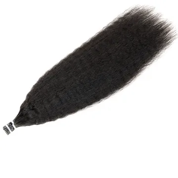 High quality Healthy for black woman double drawn virgin brazilian hair pre bonded Stick I tip Hair Extension I TIP HAIR