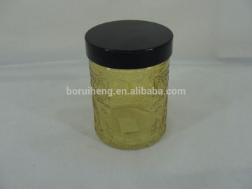 long-stemmed glass candle holder with lid