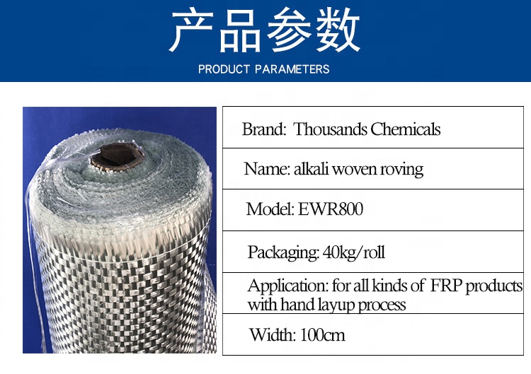 fiberglass fabric E-glass woven roving for Boat Building