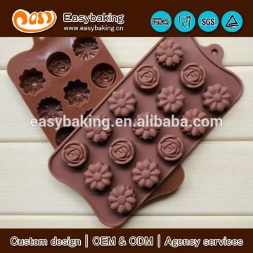 Food grade bloom custom silicone chocolate mold
